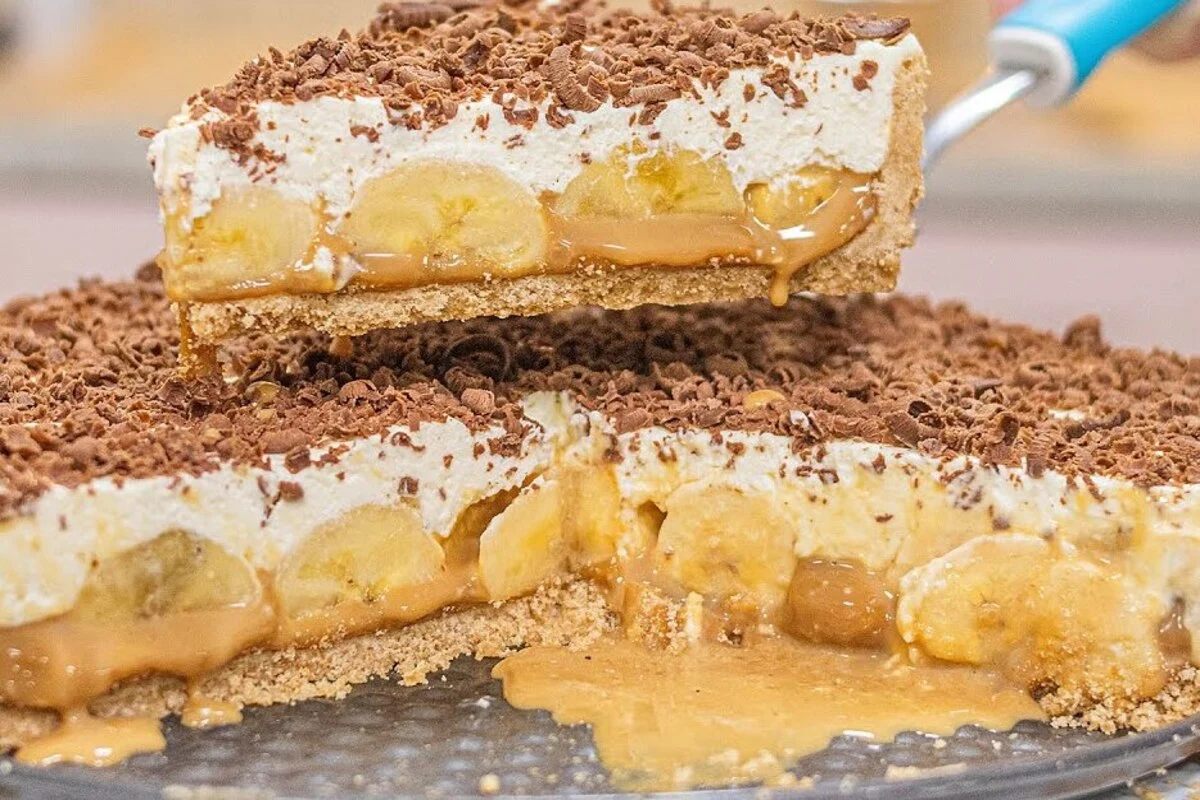 Banoffee com chocolate e doce de leite