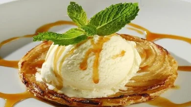 Sorvete de maca simples