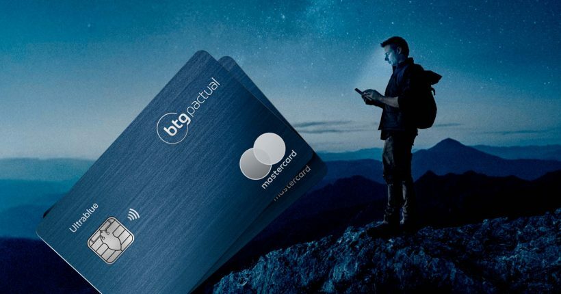 cartao de metal btg pactual ultrablue mastercard black