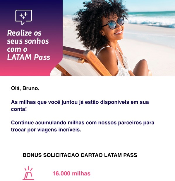 credito pontos bonus latam pass pedido cartao jan26