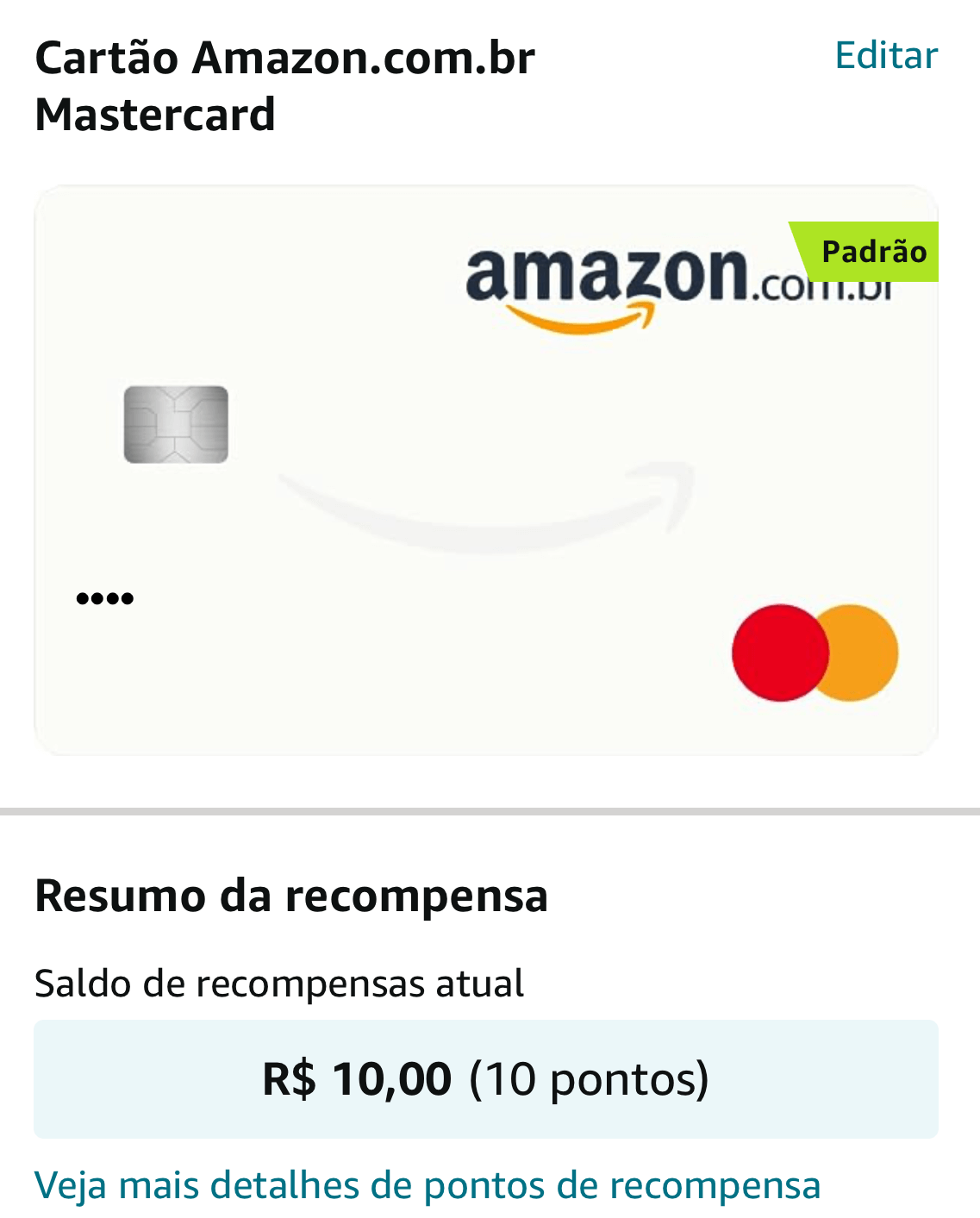 cartao credito amazon tradicional aprovacao bonus adesao