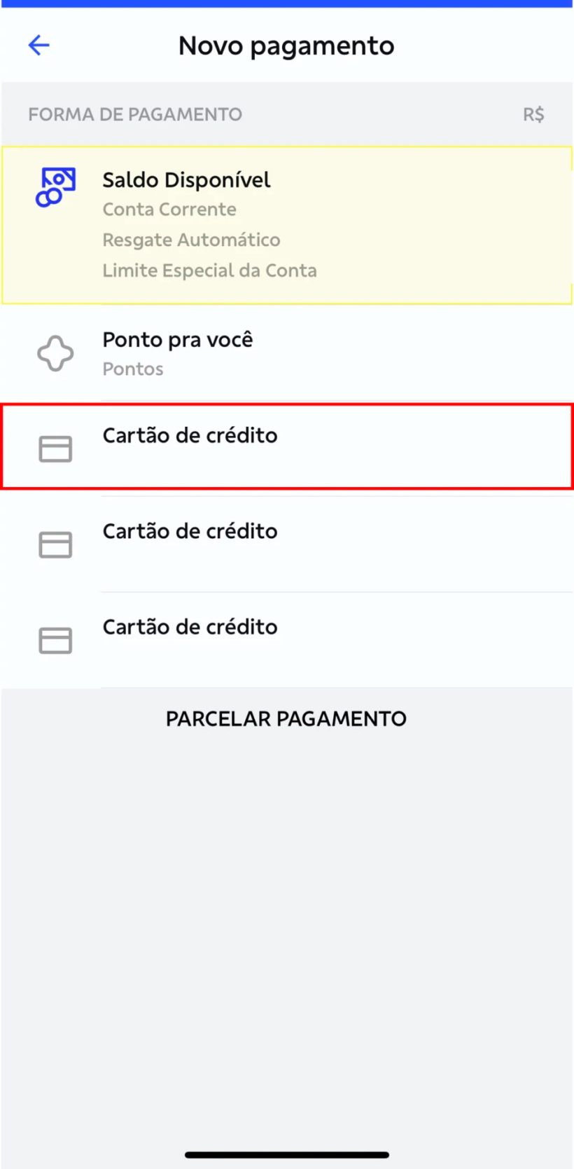 bb app pagamento cartao 2