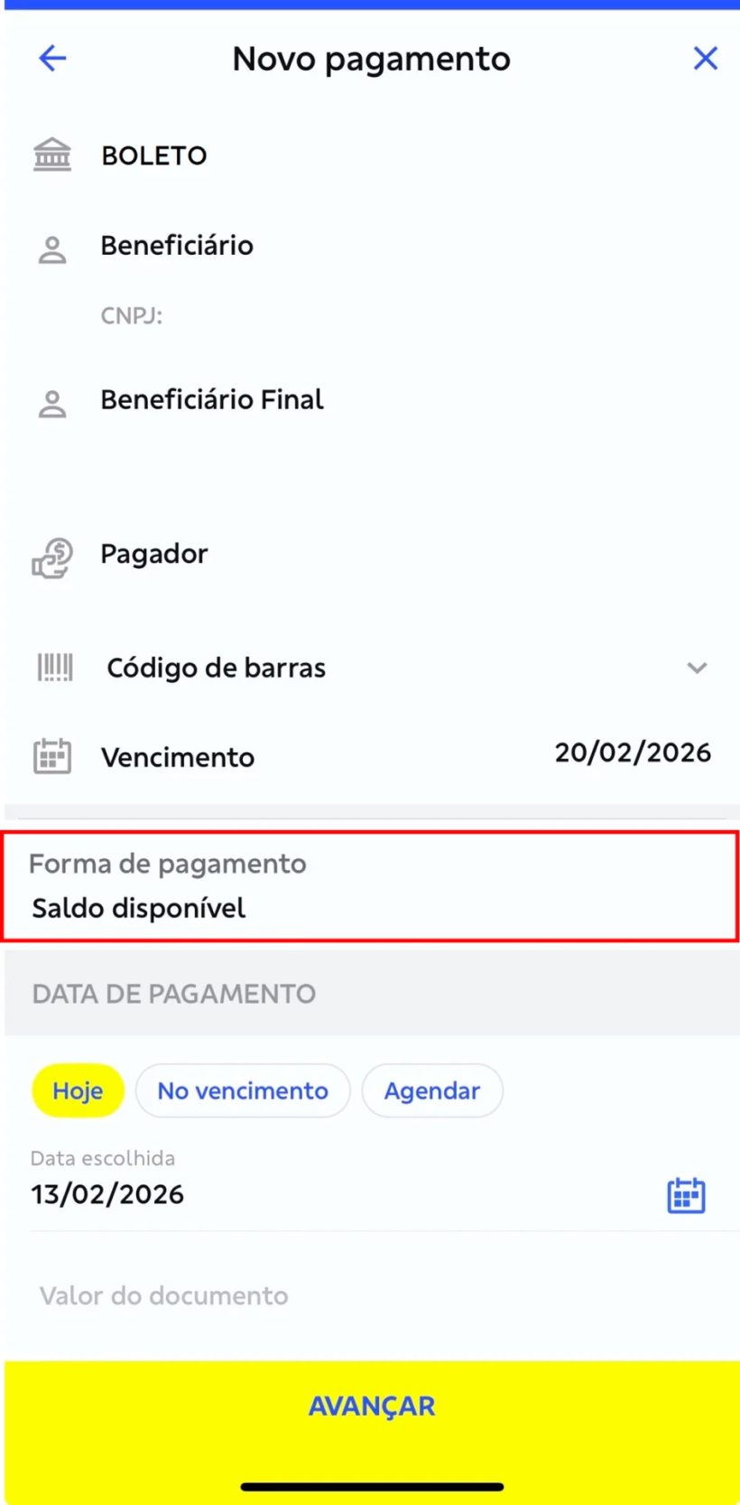 bb app pagamento cartao