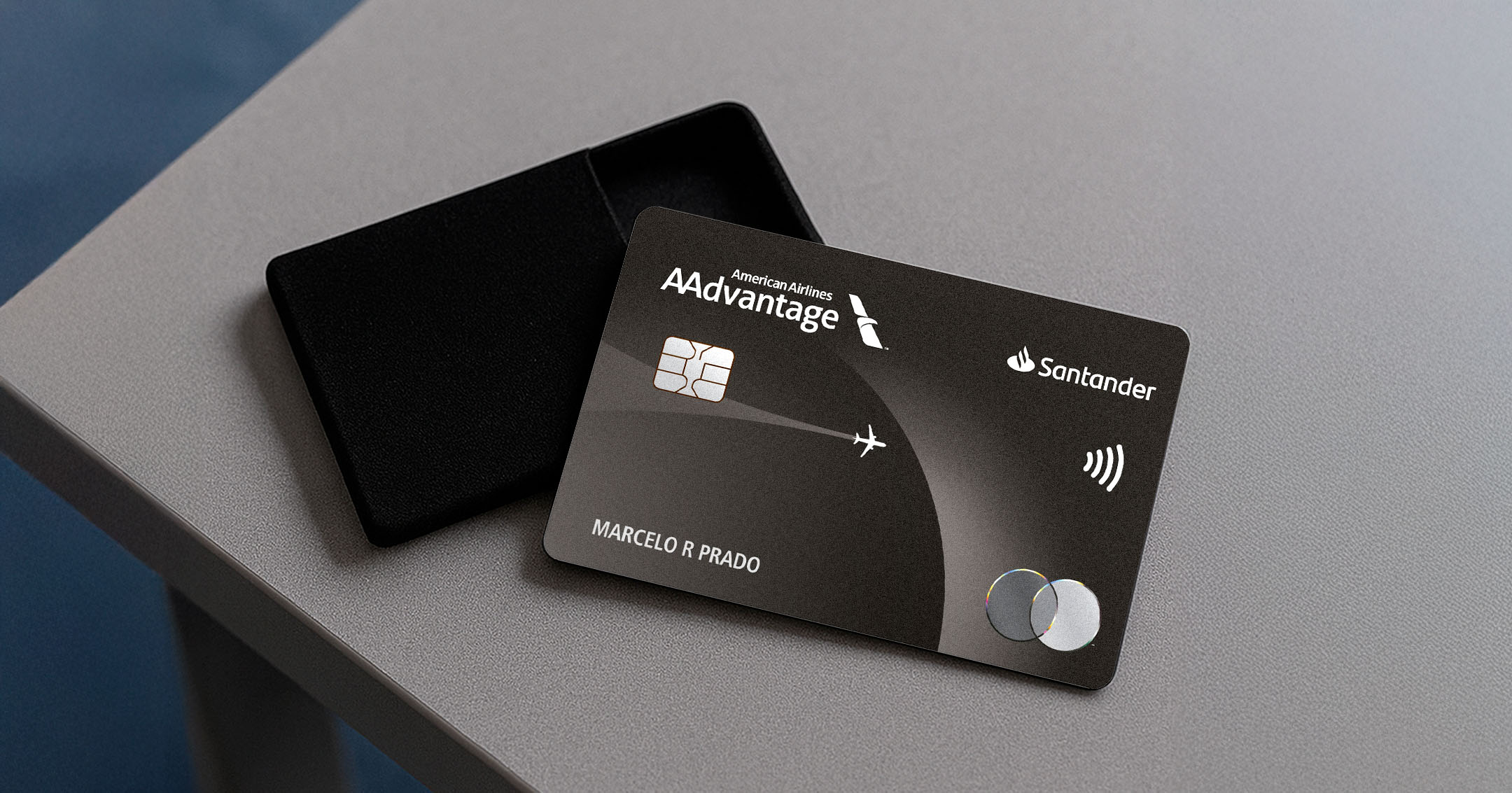 cartao credito santander aadvantage mastercard black capa