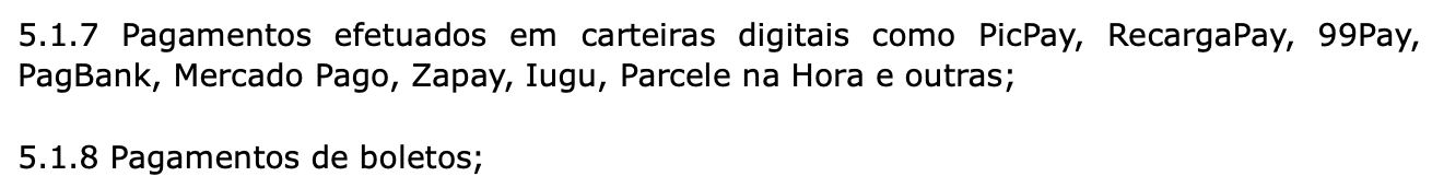 carteiras digitais pagamentos cartoes brb