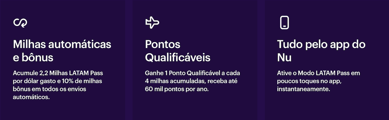 nubank milhas modo latam pass