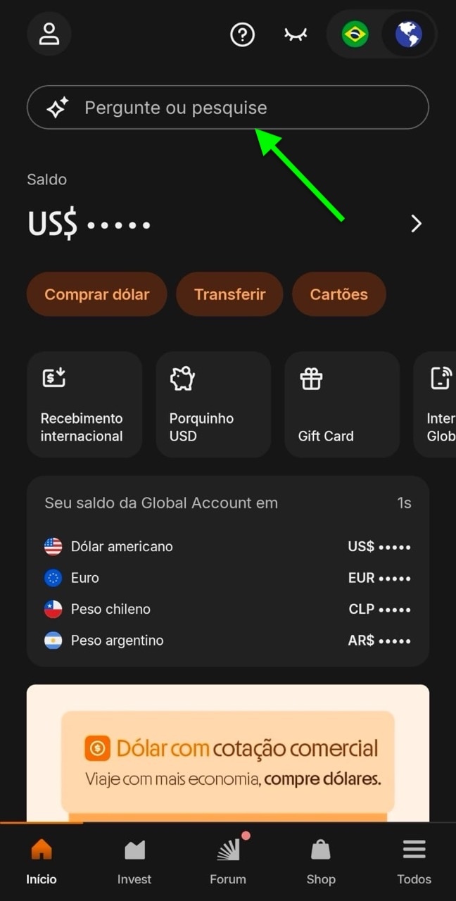 parcelamento sem juros inter cartao credito global dolar 2
