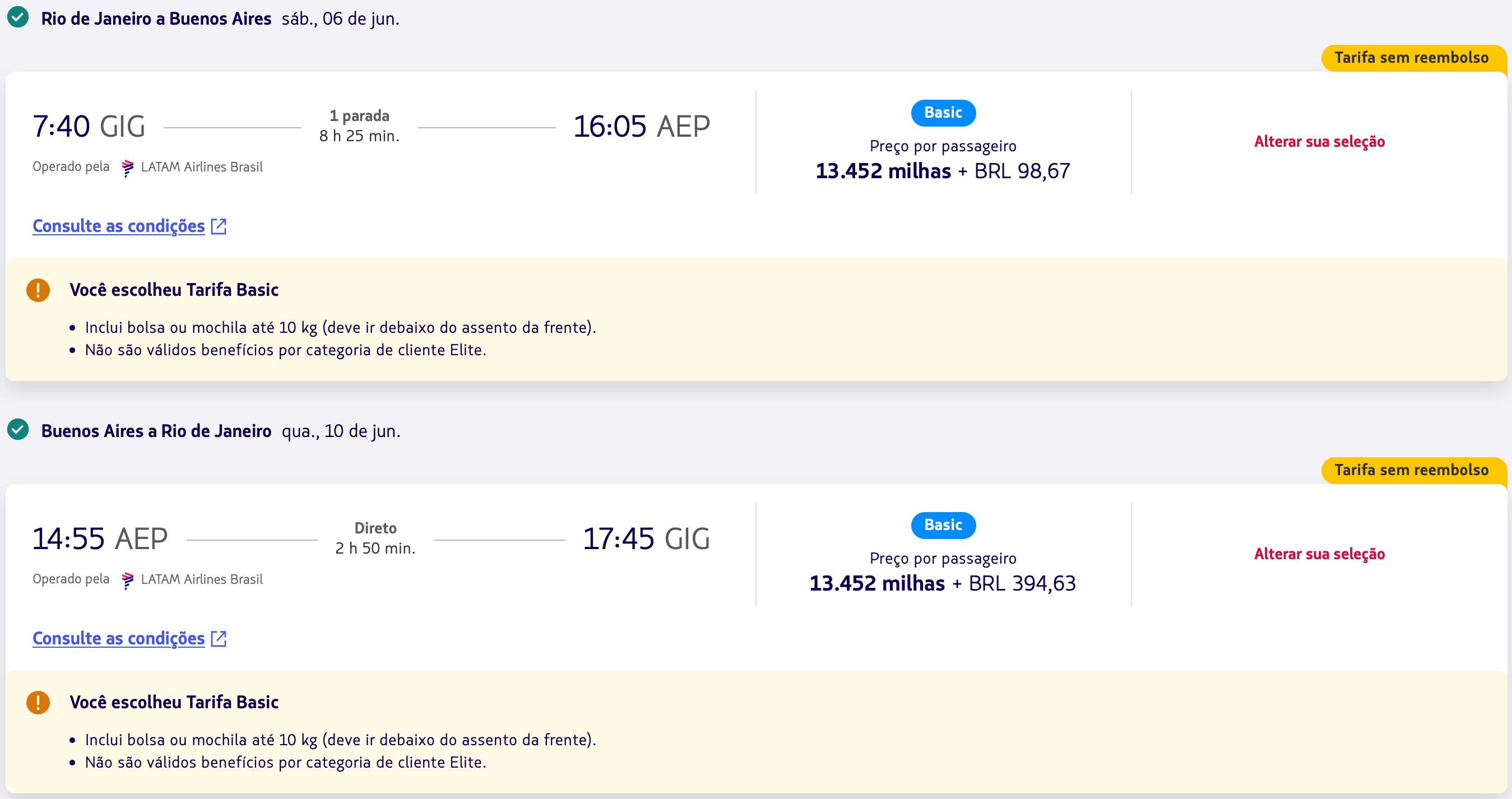 passagens latam pass gig aep