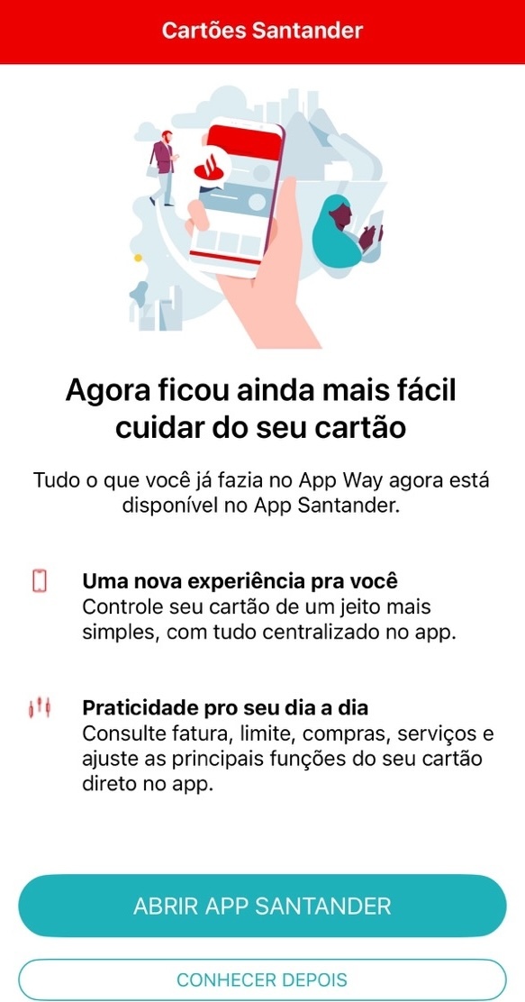 santander encerra aplicativo way cartoes abr26 1