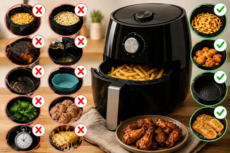 10 Erros Comuns na Air Fryer