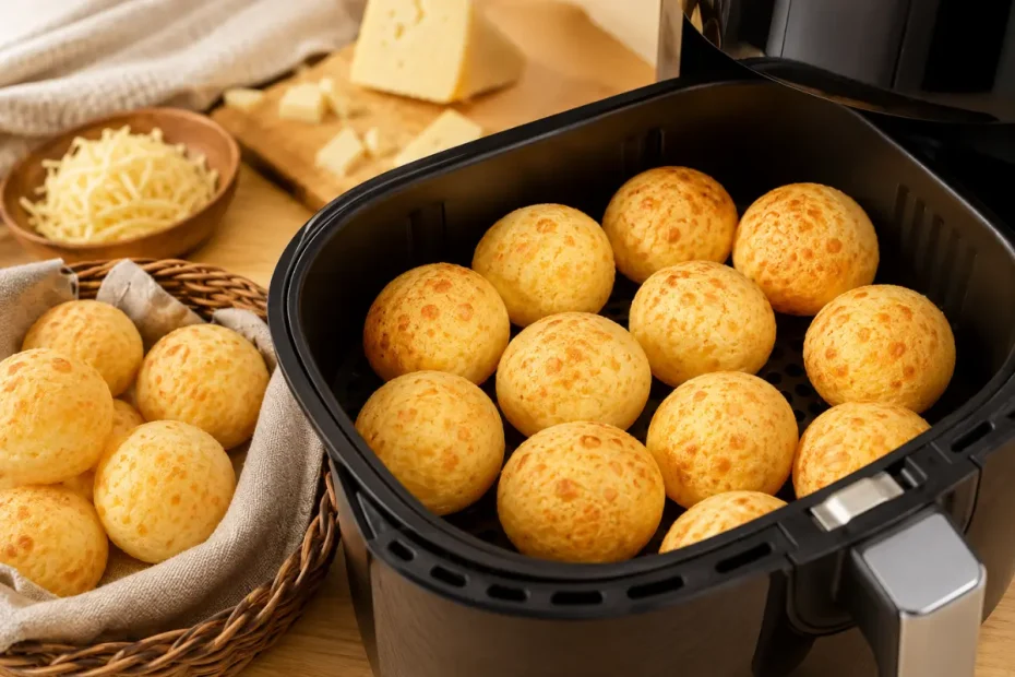 Pão de Queijo na Air Fryer em Poucos Minutos