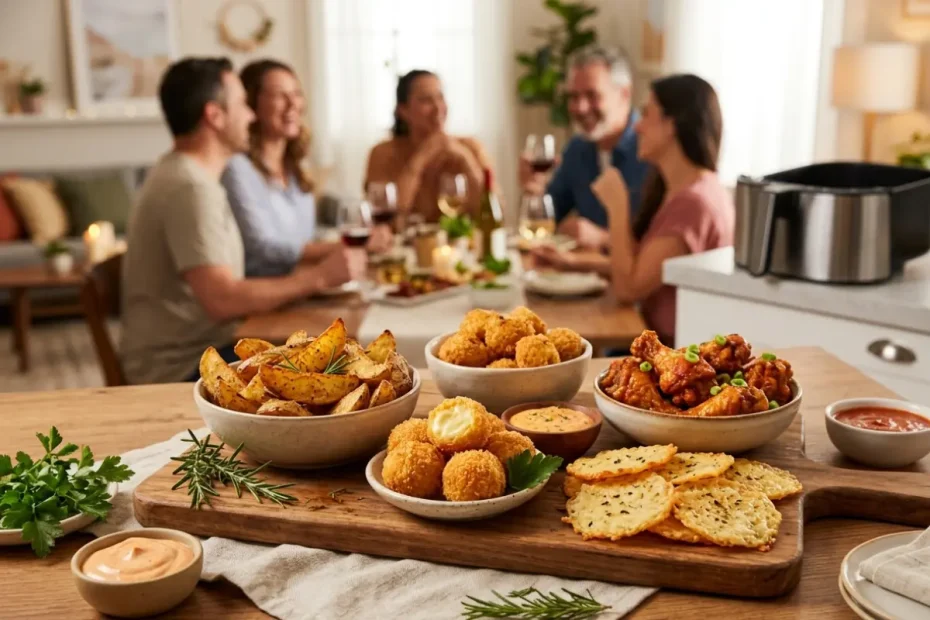 Petiscos Crocantes na Air Fryer para Receber Visitas