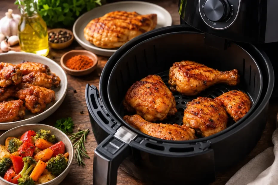 Receitas com Frango na Air Fryer Simples e Saborosas