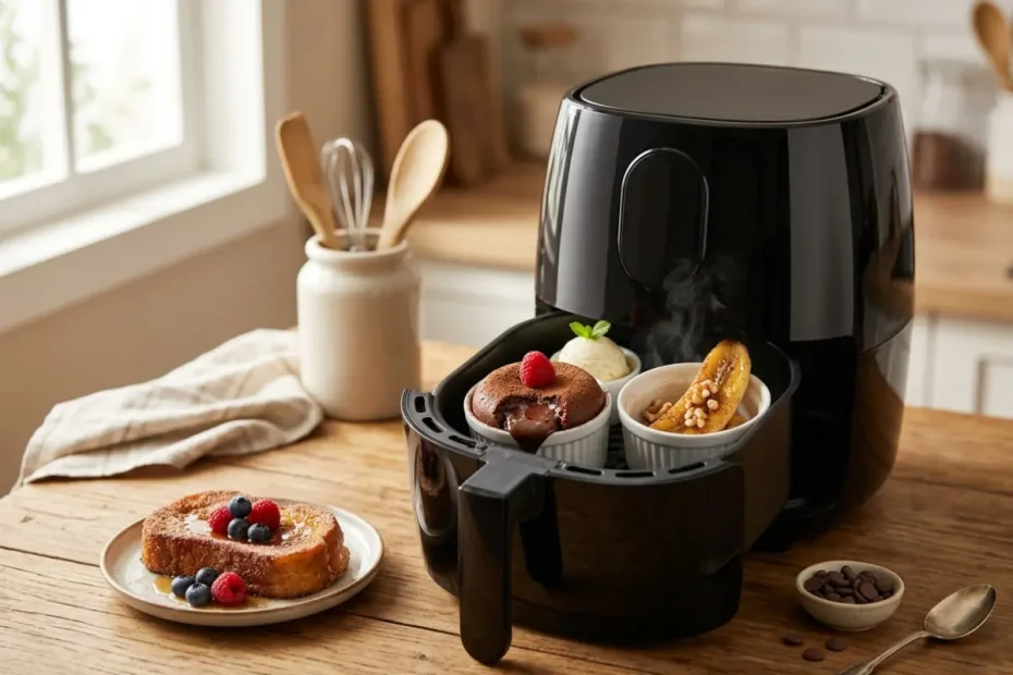 Sobremesas Rápidas na Air Fryer que Ficam Prontas em Minutos